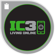 Picture of, and link to, John's IC3 living online certification