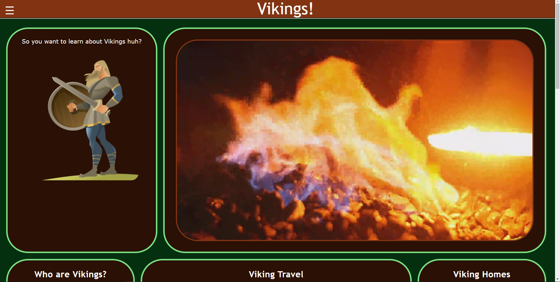 Thumbnail of Viking Website